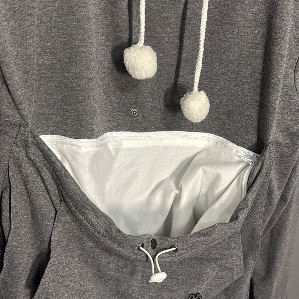 Hoodie with Cat Pouch Cat Cuddle - Picture 3 of 7